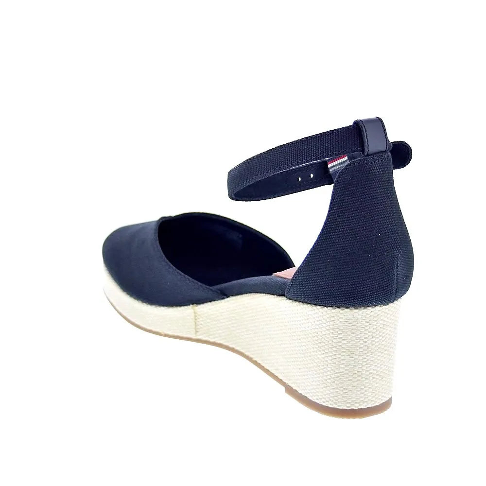 Tommy Hilfiger Mujer Alpargatas modelo Flag Closed Negro