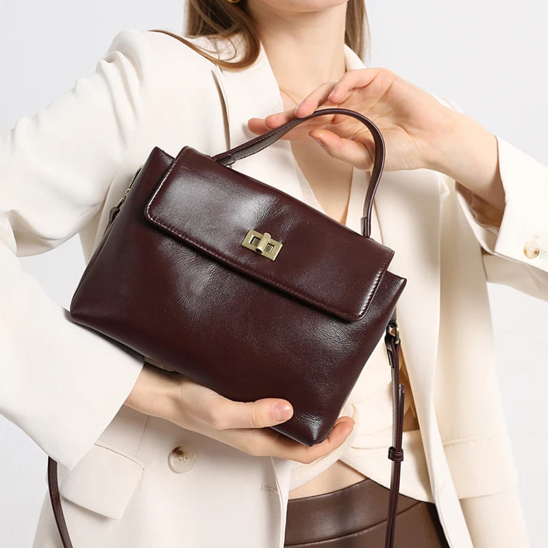 BOLSA DANIELLE DE PIEL AUTENTICA DE VACA