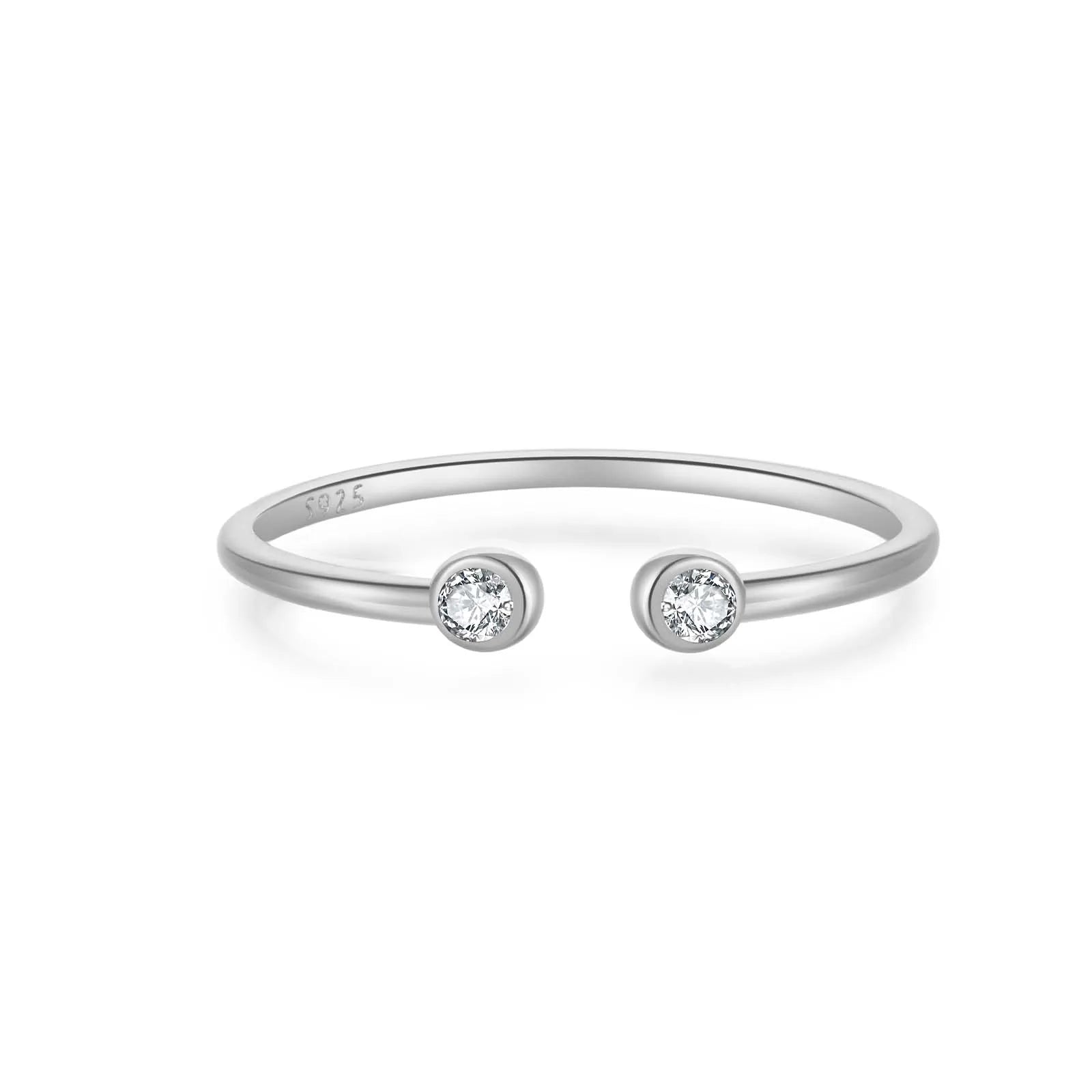 ANILLO AJUSTABLE DE PLATA ESTELINA 925