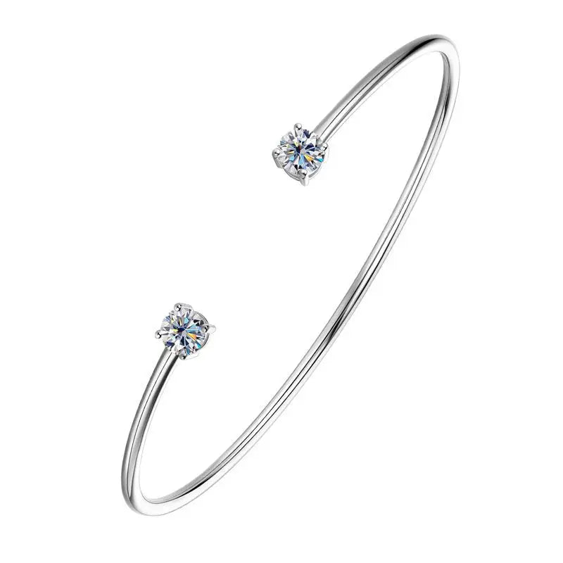 PULSERA MOISSANITA DE PLATA 925 AUTENTICA