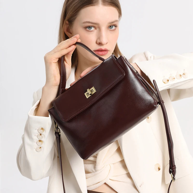BOLSA DANIELLE DE PIEL AUTENTICA DE VACA