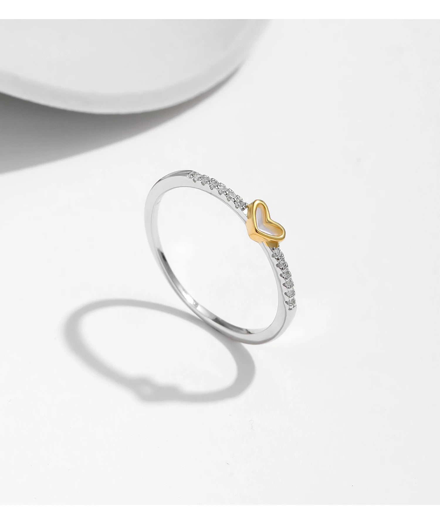 ANILLO LOVELY DE CORAZON PLATA DE LEY 925
