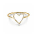 ANILLO DE PLATA DE LEY 925 EN ZIRCONIA EN FORMA DE CORAZON