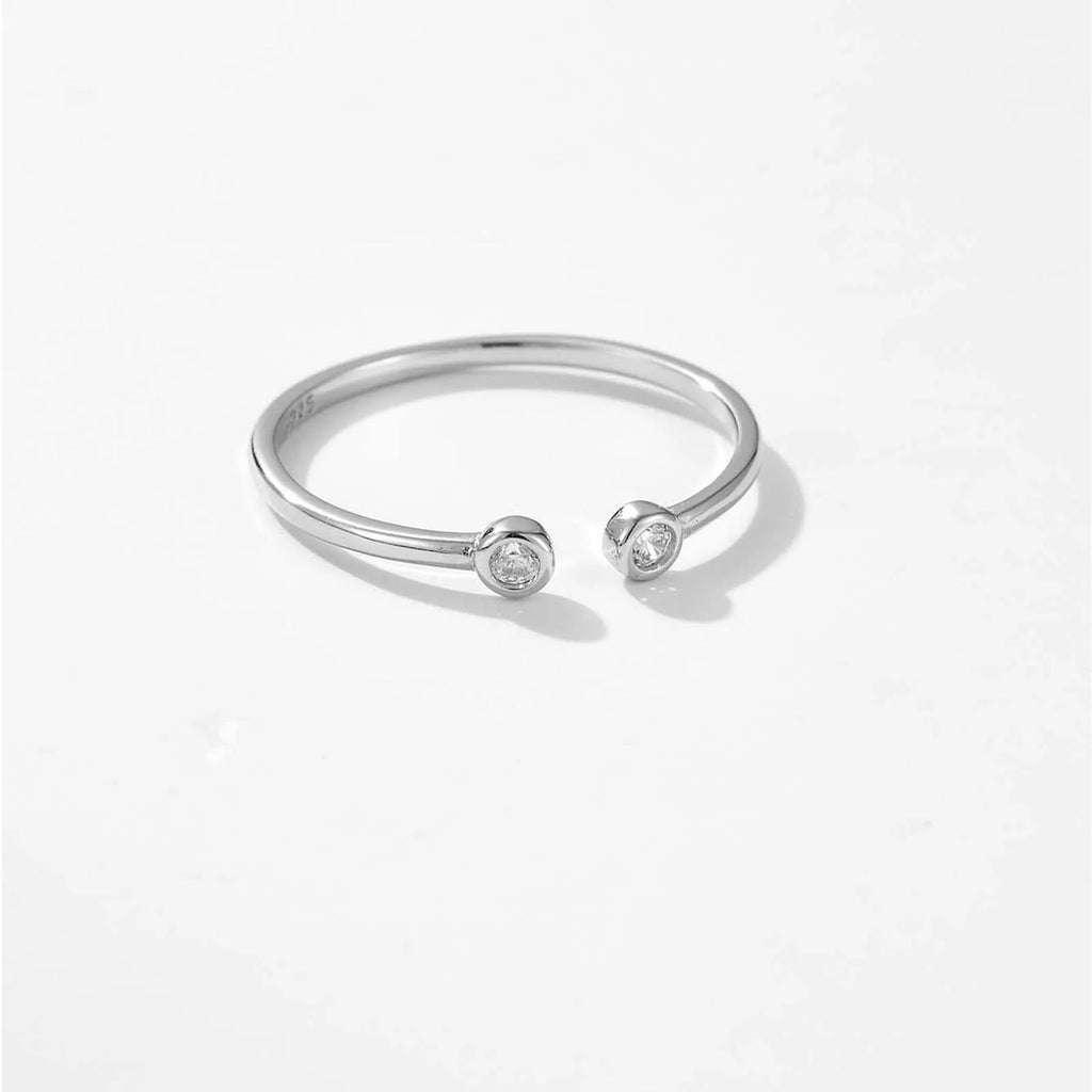 ANILLO AJUSTABLE DE PLATA ESTELINA 925