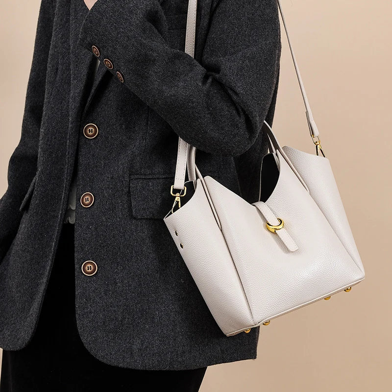 BOLSA DE PIEL GENUINA DE VACA FABI