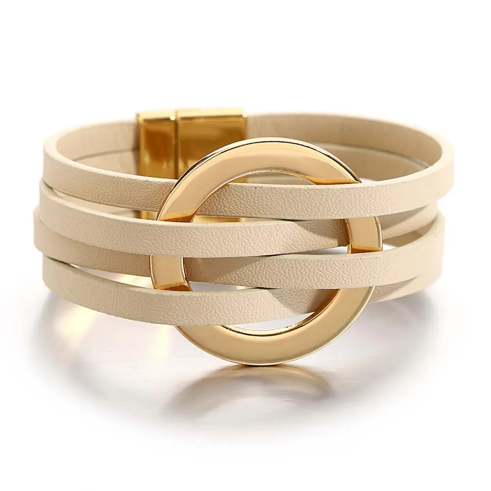 PULSERA DE CUERO DOLY
