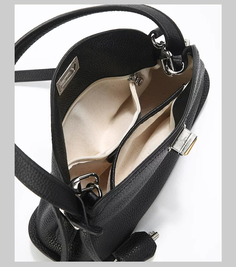 BOLSA DE PIEL GENUINA DE VACA VANESSA