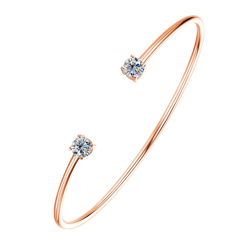 PULSERA MOISSANITA DE PLATA 925 AUTENTICA